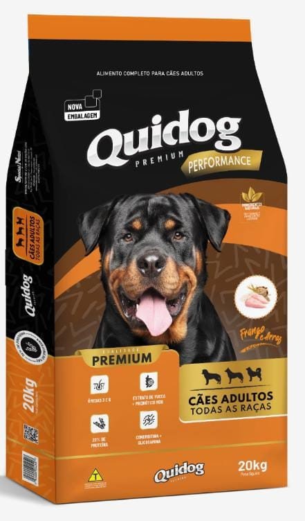 QUIDOG PERFORMACE FRANGO E ARROZ 15KG