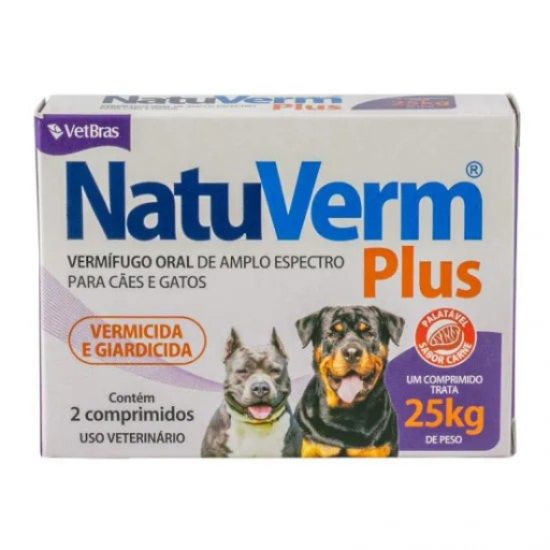 NATU VERM PLUS 1650 MG