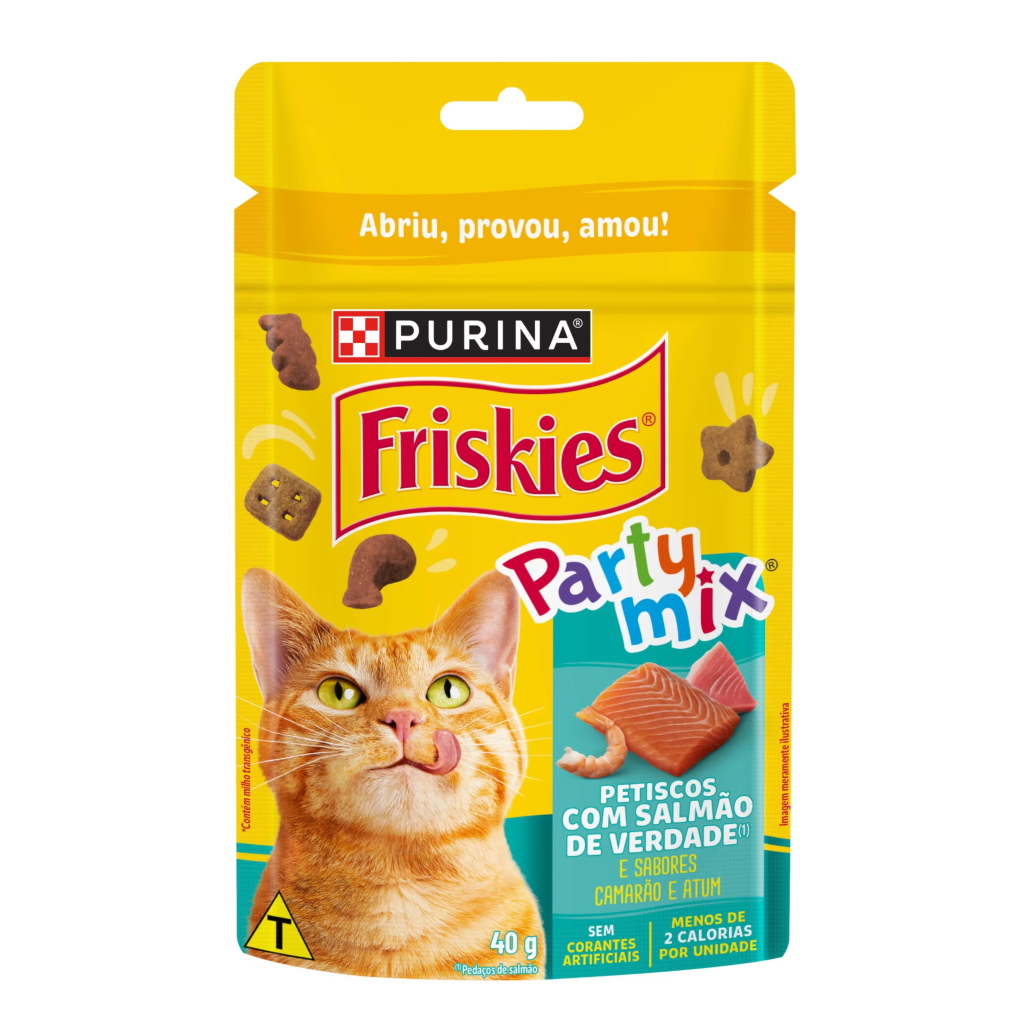 FRISKIES PARTY MIX CAMARÃO, SALMÃO E ATUM 40G