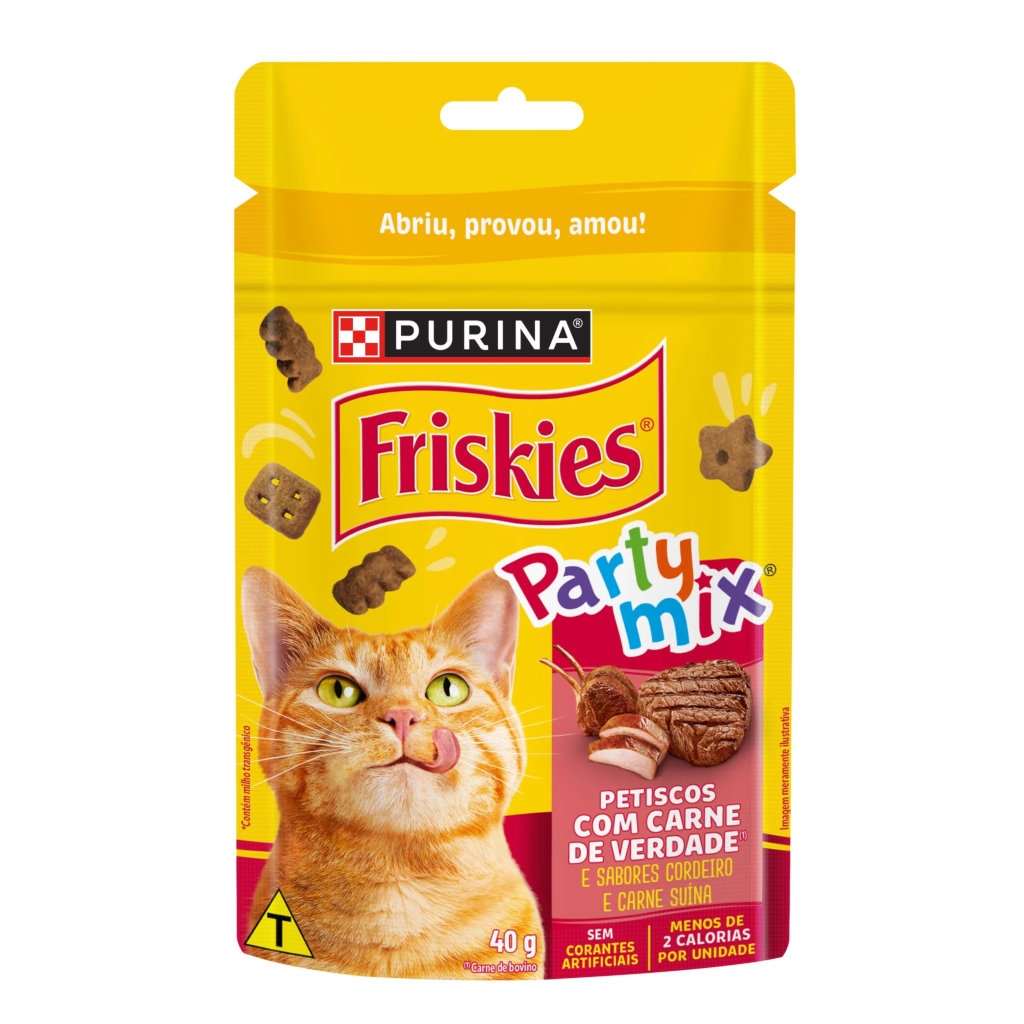 FRISKIES PARTY MIX CORDEIRO, CARNE SUÍNA E CARNE 40G