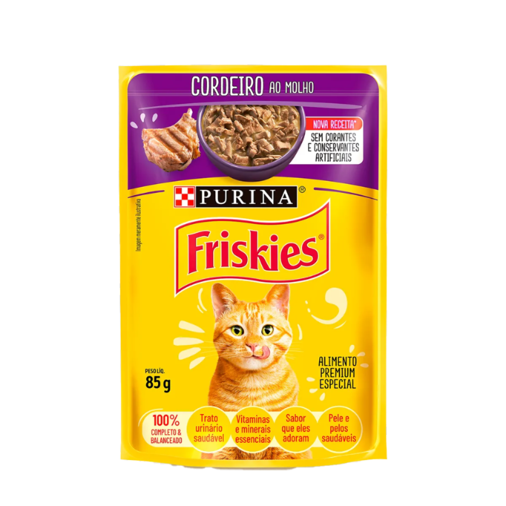 Friskies® Sachê Cordeiro ao Molho 85 G