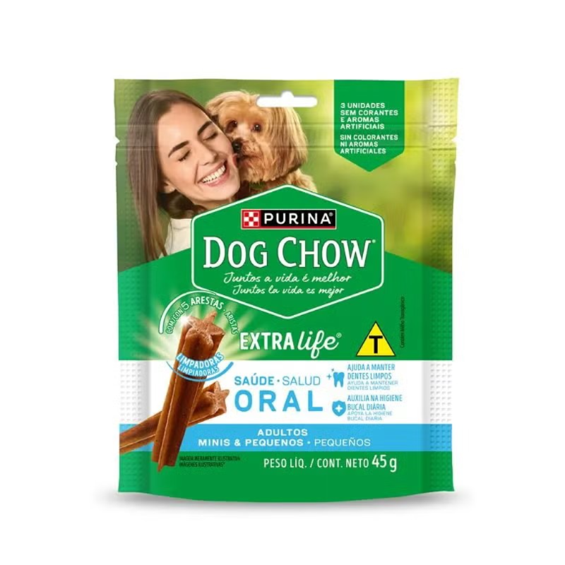  Dog Chow® Saúde Oral Cães Adultos Minis e Pequenos 105 g