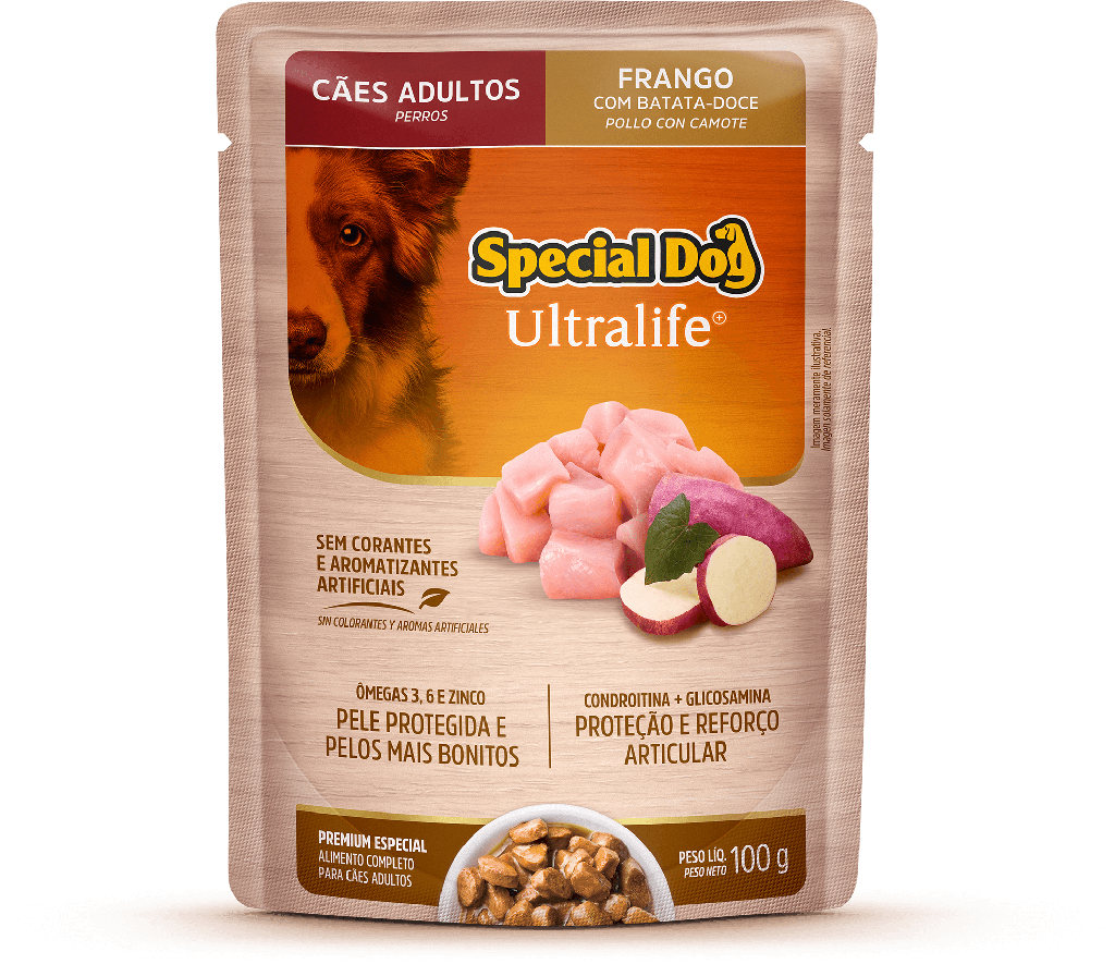 SPECIAL DOG SACHÊ ULTRALIFE ADULTOS SABOR FRANGO 100g