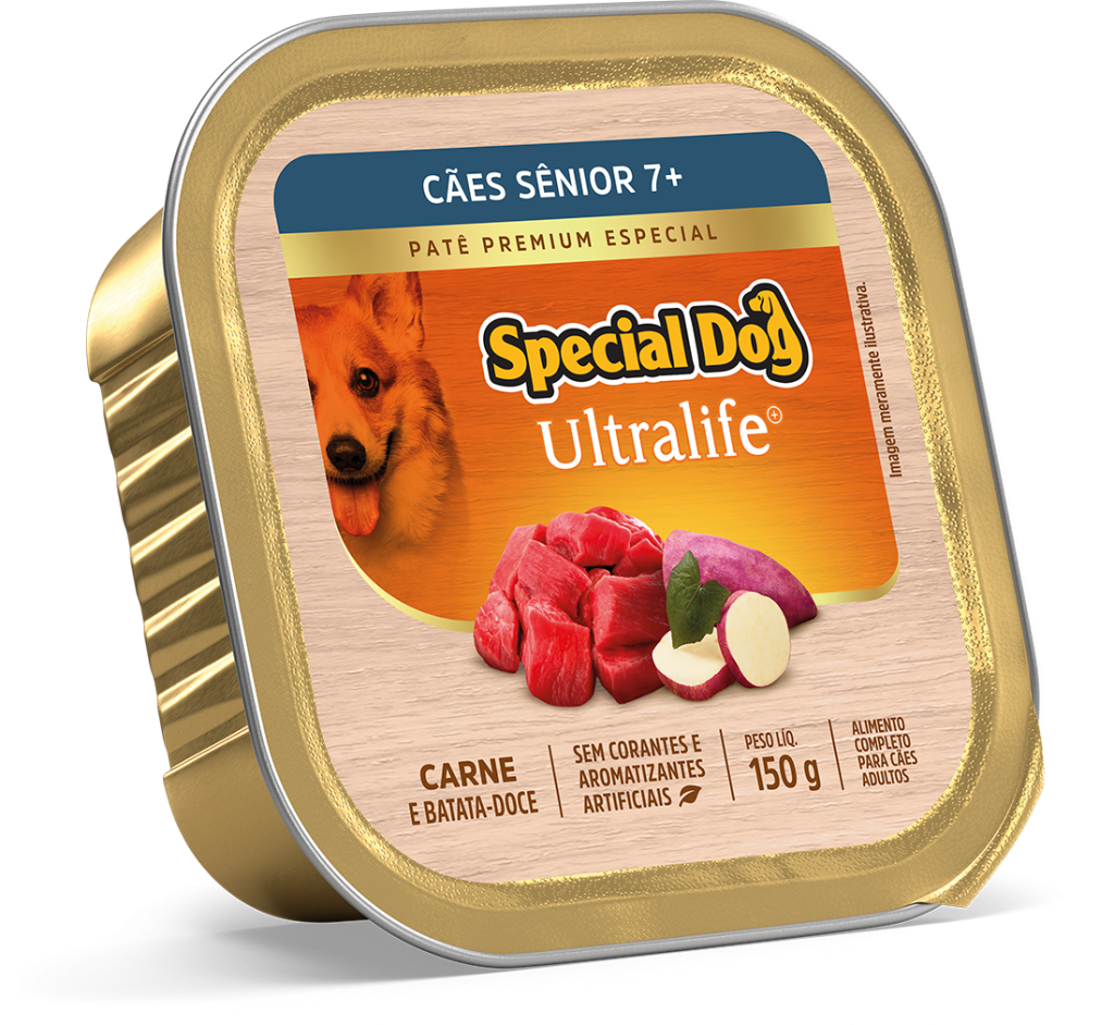 SPECIAL DOG PATÊ ULTRALIFE SÊNIOR SABOR CARNE 150g