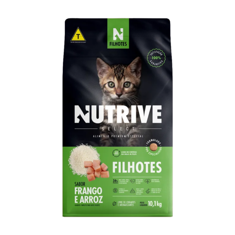 NUTRIVE GATOS FILHOTES SABOR FRANGO E ARROZ