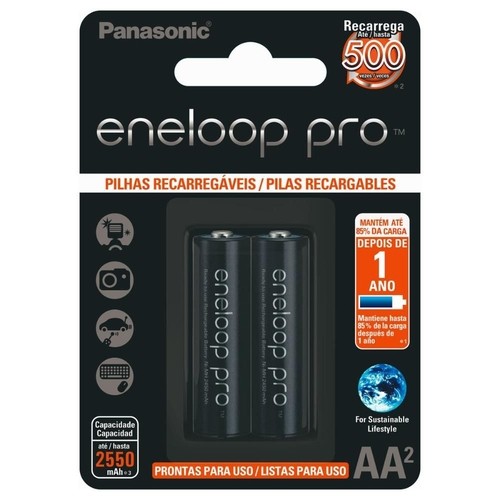Pilha Recarregável AA Panasonic Eneloop Pro 2550ma