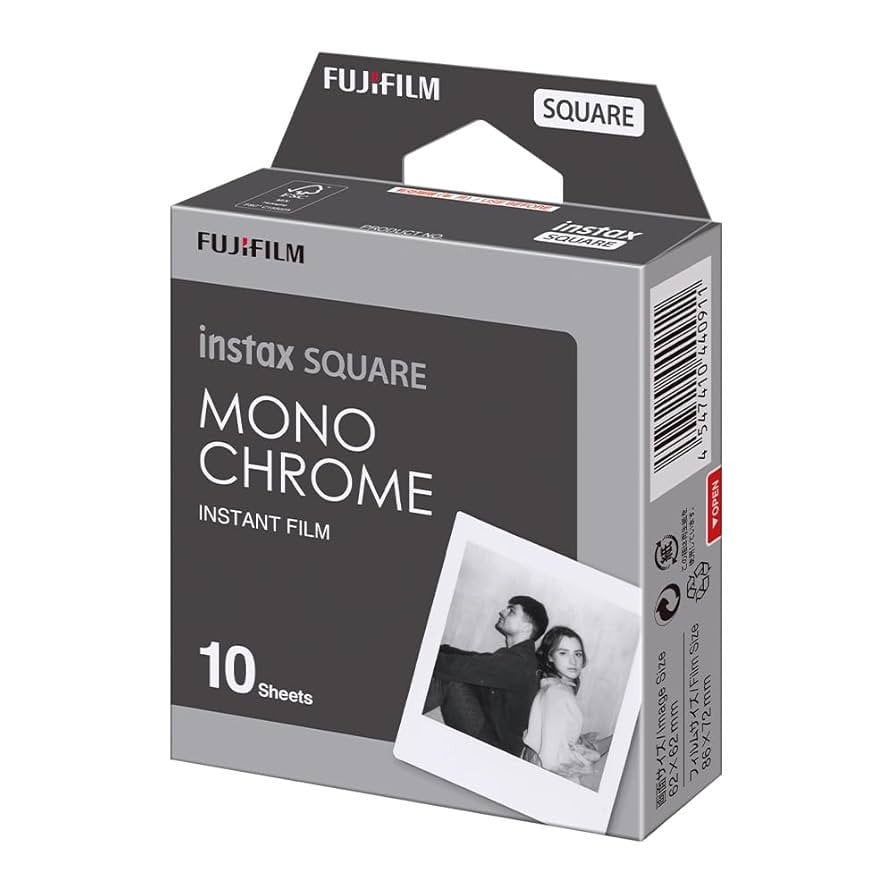 Filme Fujifilm Instax Square Monochome 10fotos