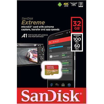 Micro SD  Sandisk Extreme 32GB (100mb/s)