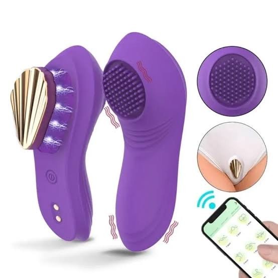 Vibrador de Calcinha com APP 9 Modos de Vibração e Relevos Estimuladores