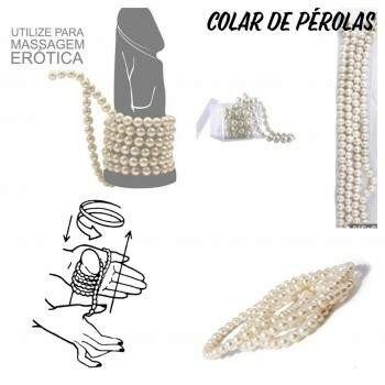 COLAR DE PÉROLAS PARA MASSAGEM