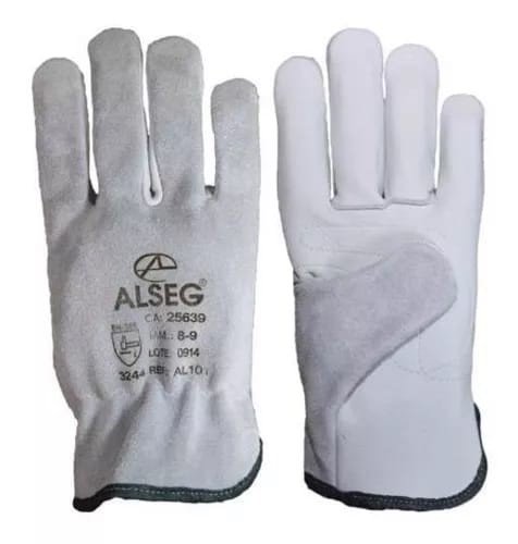  LUVA EPI DE VAQUETA MISTA TAMANHO  9 VM07 CÓD.475