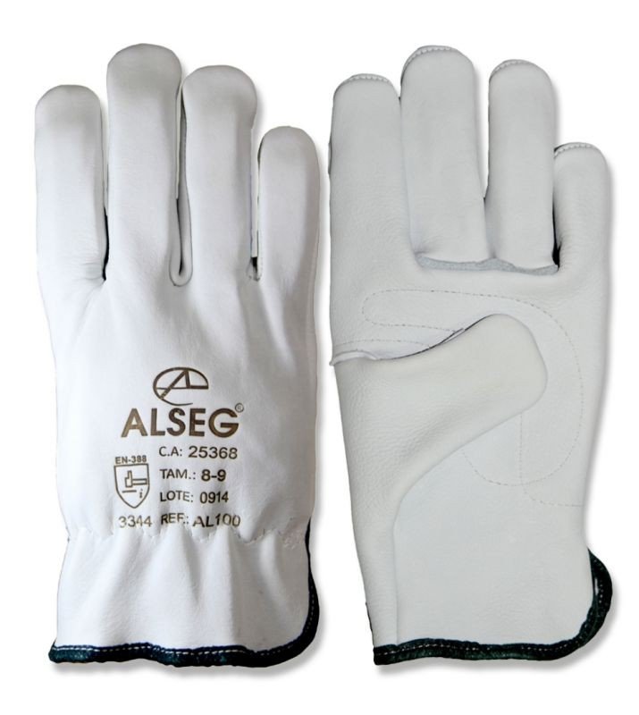  LUVA EPI DE VAQUETA TOTAL TAMANHO 9/10 ALSEG   
