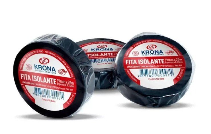 FITA ISOLANTE E FITA ISOLANTE ANTI-CHAMAS KRONA  