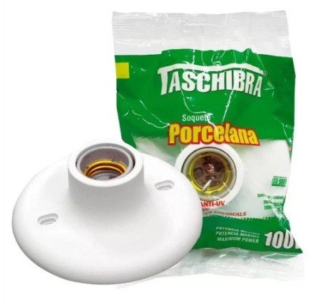 PLAFON PP BOCAL PRCELANA BC 100W TASCHIBRA CÓD.901