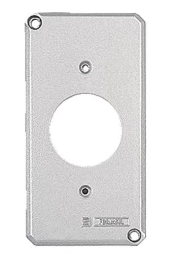 TAMPA ALUMINIO TOMADA REDONDA P/ MULTIPLO DE 1 - CÓD.370