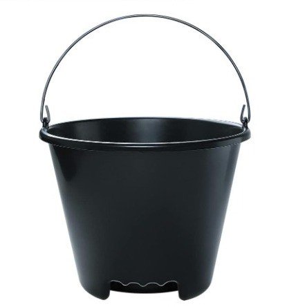 BALDE CONCRETO PLASTICO 12L PT - CÓD.580