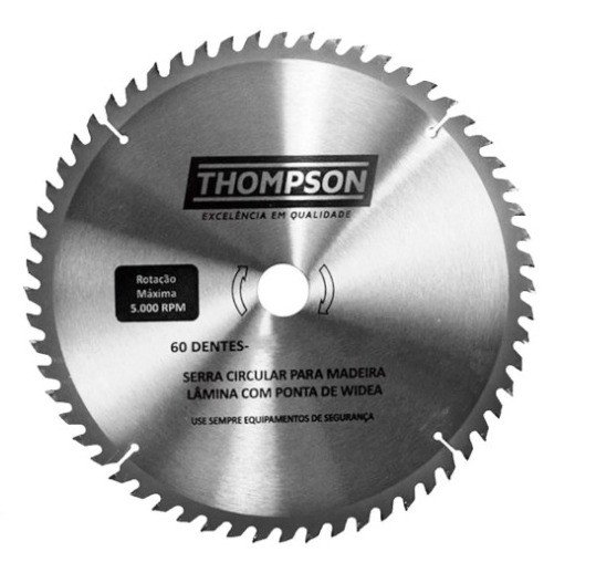  DISCO SERRA MAD.METAL 110=4. 3/8X 60 DENTES THOMPSON CÓD.588