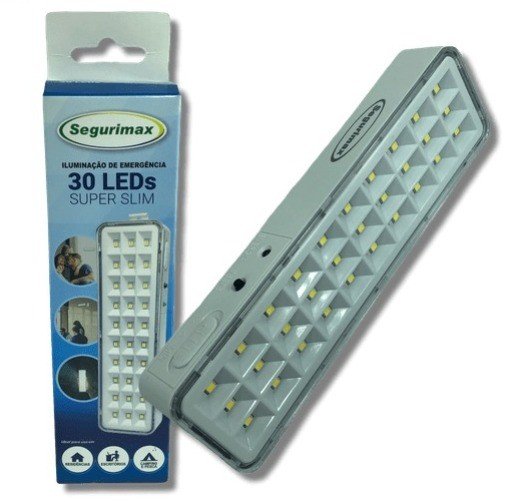 LUMINARIA DE EMERGENCIA AUTONOMA 30 LEDS SUPER SLIM CÓD.52