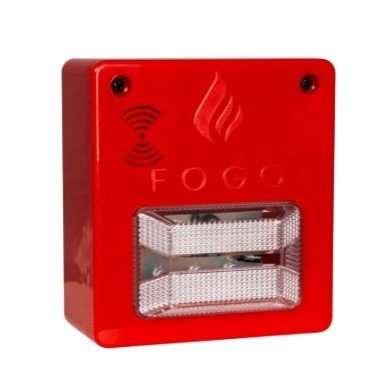 SINALIZADOR AUDIOVISUAL COM SIRENE 12V/24V CONVENCIONAL-N - CÓD.46