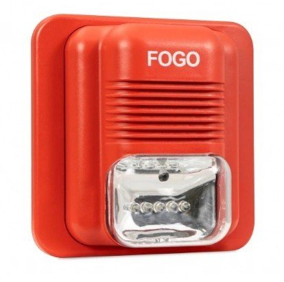 SINALIZADOR AUDIOVISUAL COM SIREN E ENDERECAVEL COMPACT CÓD.253