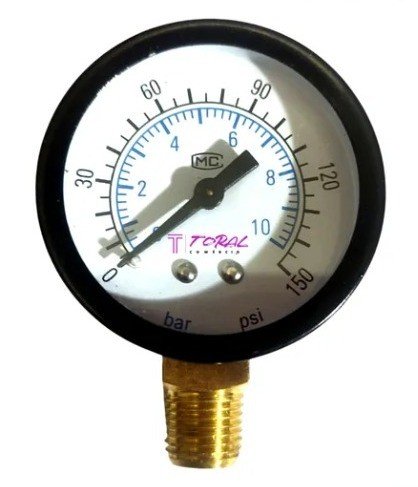 MANOMETRO 0 A 10 BAR - CÓD.114