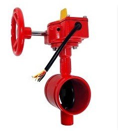 VALVULA BORBOLETA DIAMETRO 3'' RANHURADA C/ VOLANTE - SUPERVISIONADA CÓD.303