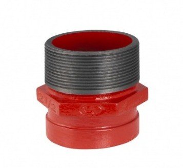 ADAPTADOR GALV. ROSCA 76MM X RANHURADO 2.1/2'' - CÓD.292