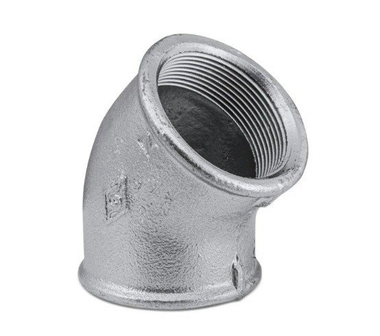 COTOVELO GALVANIZADO 45°