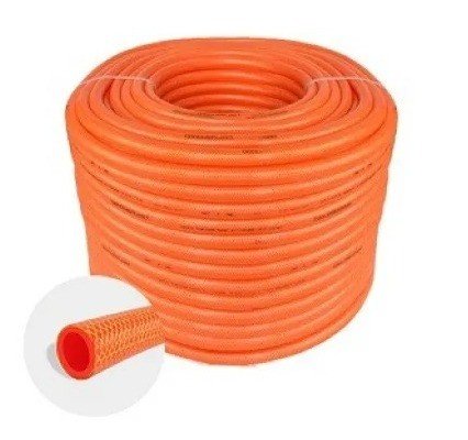 MANGUEIRA JARDIM TRAN. SILIC. 1/2 X2 LARANJA CÓD.495