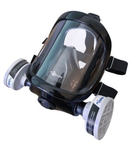 MASCARA PANORAMICA FACIAL P/ 2 FILTROS PLASTCOR CÓD.1037