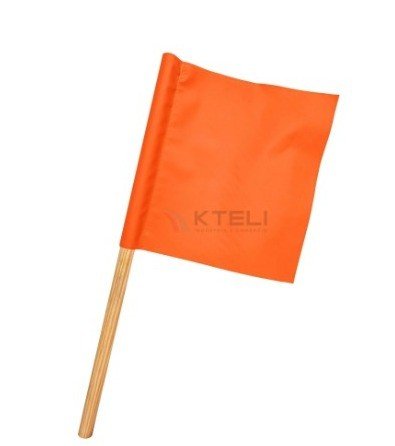  BANDEIROLA LARANJA C/ CABO CÓD.396