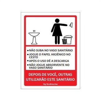  PLACA VR - 004 E 003 - 15X20CM - VERMELHO E AZUL