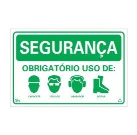  PLACA SG-003 E PR-017 - 20X30CM - 2MM VERDE E VERMELHA