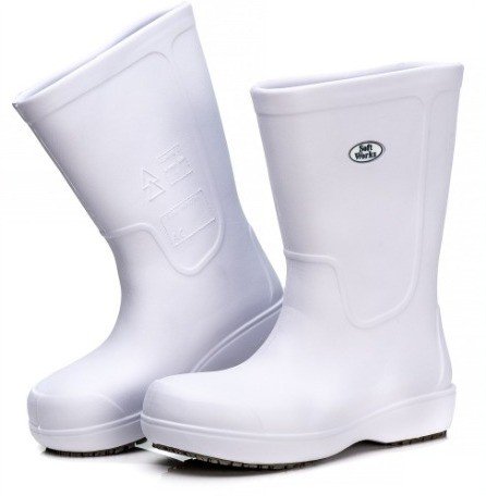 BOTA CANO MÉDIO EVA SOFT WORKS ANTIDERRAPANTE BRANCA BB87
