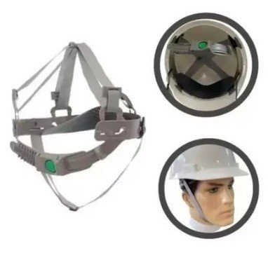 CARNEIRA BOTÃO JUGULAR TECIDO CAPACETE MSA PUSH KEY CÓD.1188