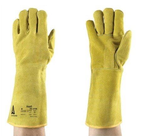 LUVA TÉRMIC/COURO KOURION FORRO ALGODÃO ANSELL CÓD.1184