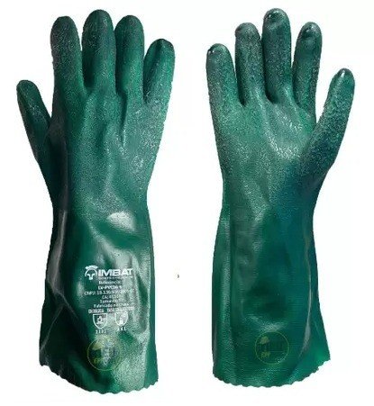 LUVA EPI PVC FORRADA ASPERA 36CM IMBAT