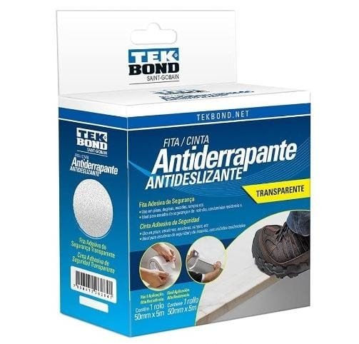 FITA ANTID.ESC.PT 05CMX05M TRANSPARENTE TEKBOND 