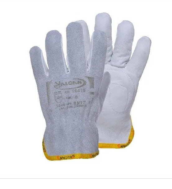 LUVA VALCAN MISTA - VAQUETA /RASPA