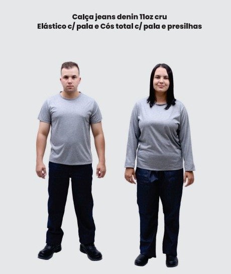 CALÇA JEANS  ELASTICO 