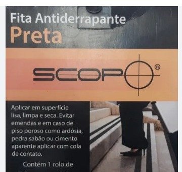 FITA ANTID.ESC.PT 05CMX05M PRETA SCOPO
