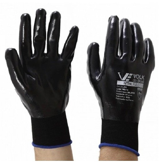 LUVA NITRIL FULL VOLK  (M - COD:1810 G - COD:2176 GG- COD:2177)