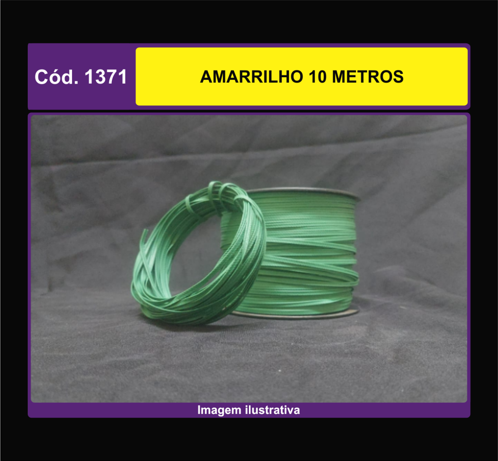 AMARRILHO ARAME DUPLO ENCAPADO 10 MTS 1371