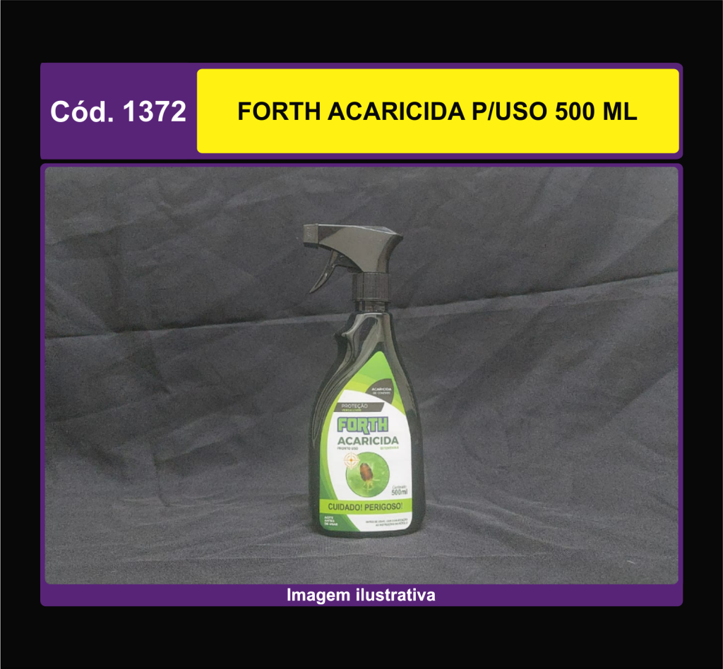 DEFENSIVO FORTH ACARICIDA P/ USO 500 ML 1372