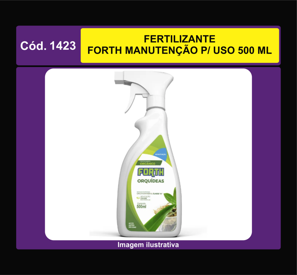 FERTILIZANTE FORTH MANUTENCAO P/ USO 500 ML 1423