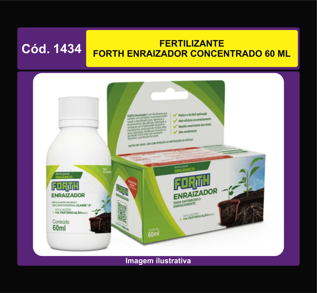 FERTILIZANTE FORTH ENRAIZADOR CONCENTRADO 60 ML 1434