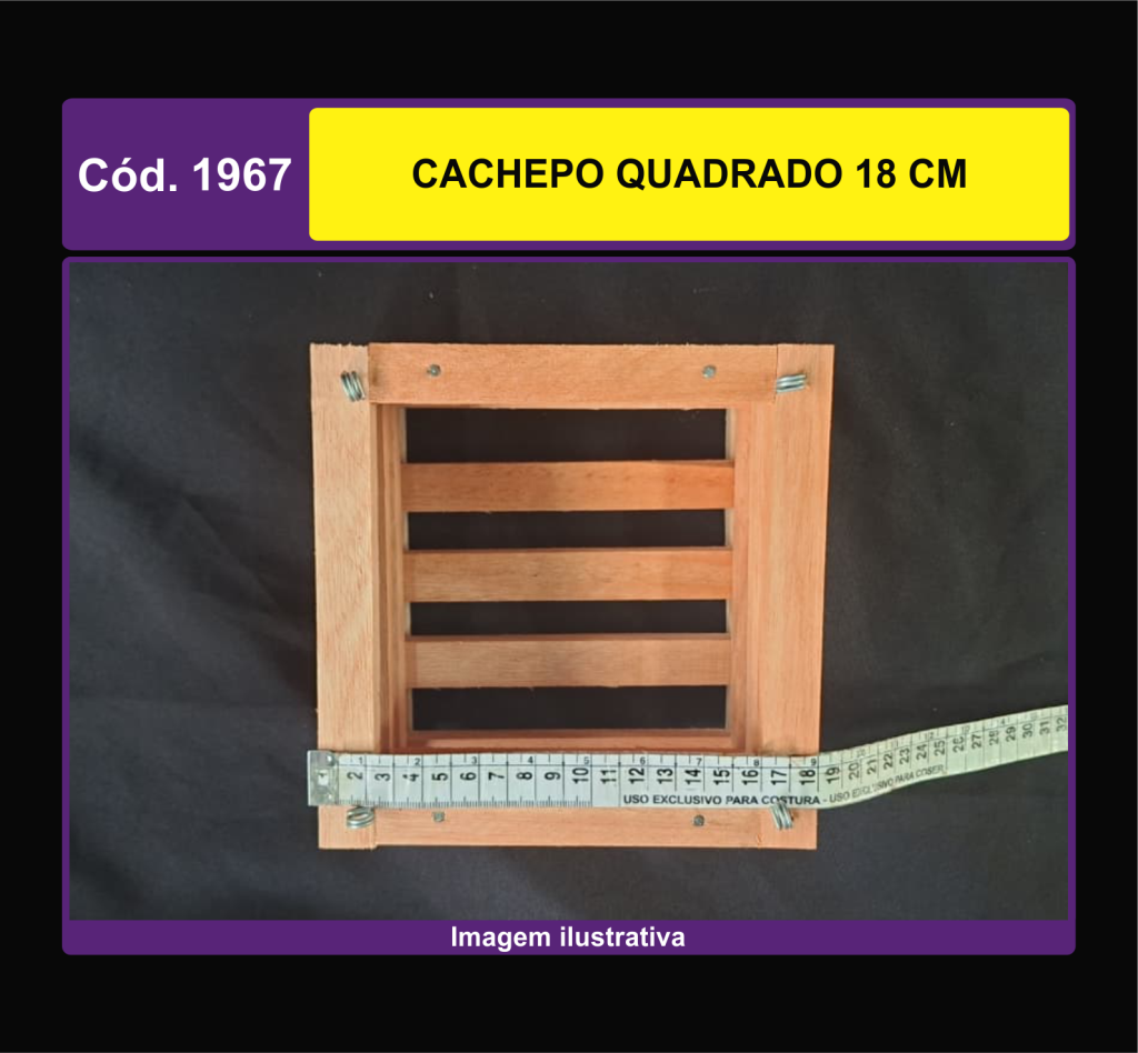 CACHEPO QUADRADO 18 CM 1967