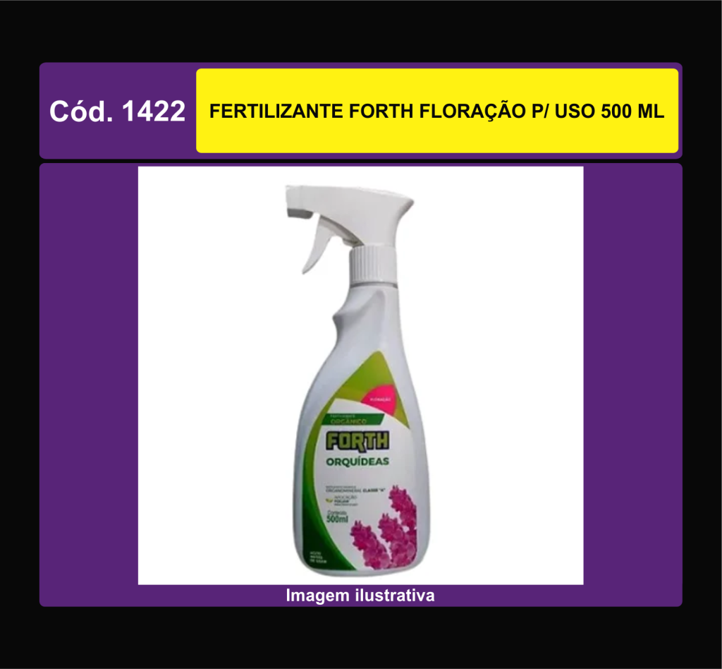 FERTILIZANTE FORTH FLORACAO P/ USO 500 ML 1422