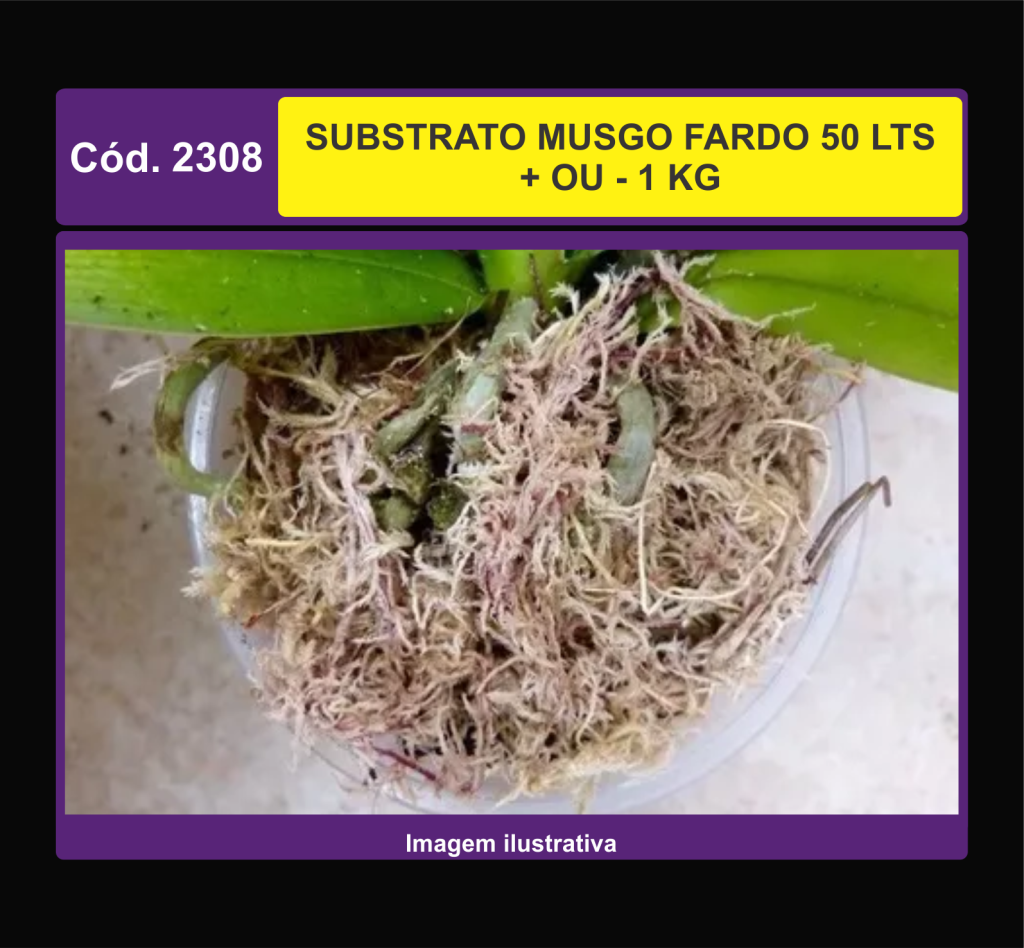 SUBSTRATO MUSGO FARDO 50 LTS + OU - 1 KG 2308