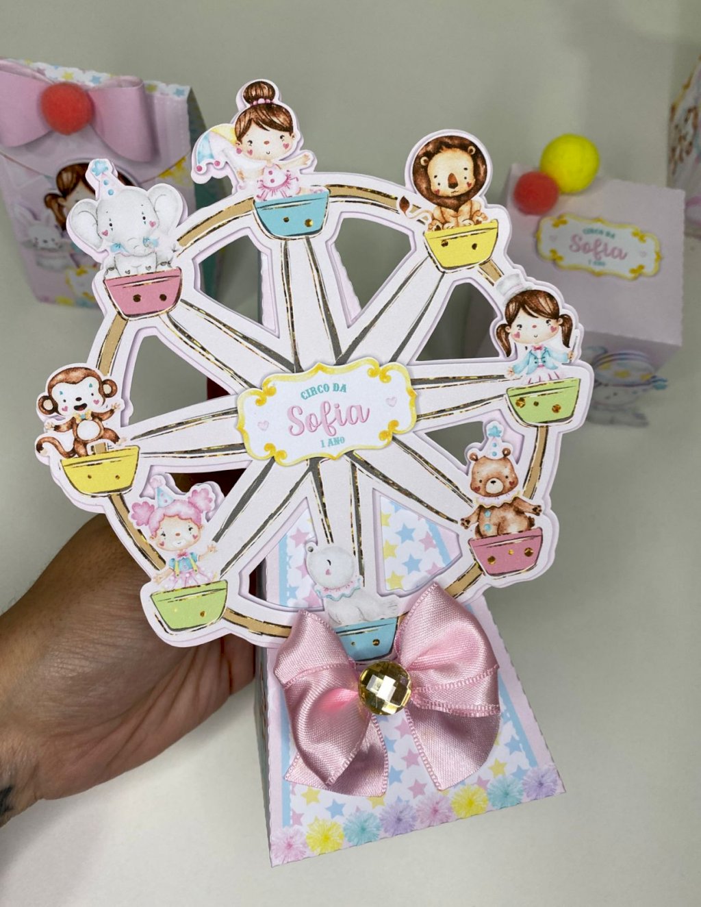 Caixa cone roda gigante